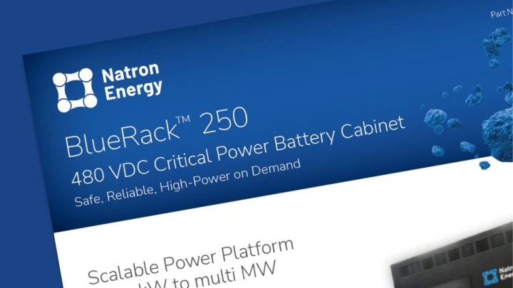 BlueRack 250 Critical Power Battery Cabinet